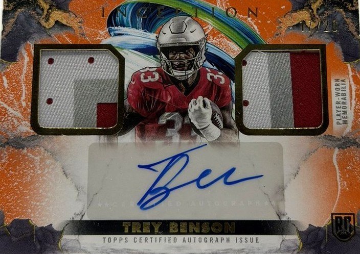 Trey Benson 2024 Topps Inception front