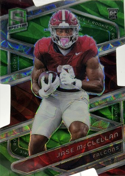 Jase McClellan 2024 Panini Spectra Neon Green Die-Cut /30