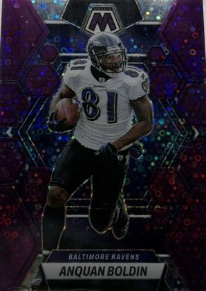 Anquan Boldin 2023 Panini Mosaic No Huddle Purple /50