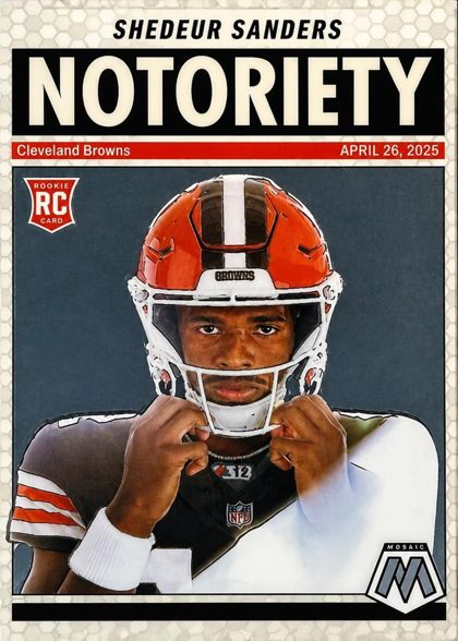 Shedeur Sanders 2025 Panini Mosaic Notoriety Mosaic