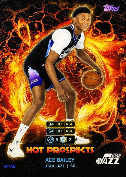 Ace Bailey 2025 Topps Match Attax Hot Prospects