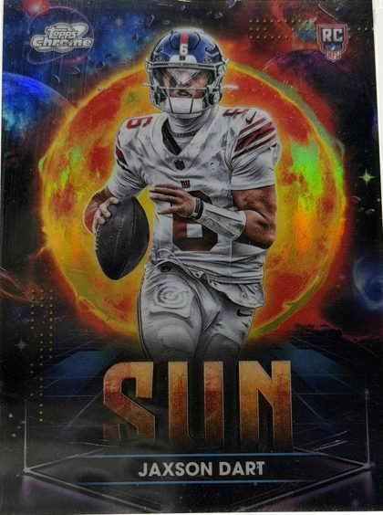 Jaxson Dart 2025 Topps Cosmic Chrome The Sun