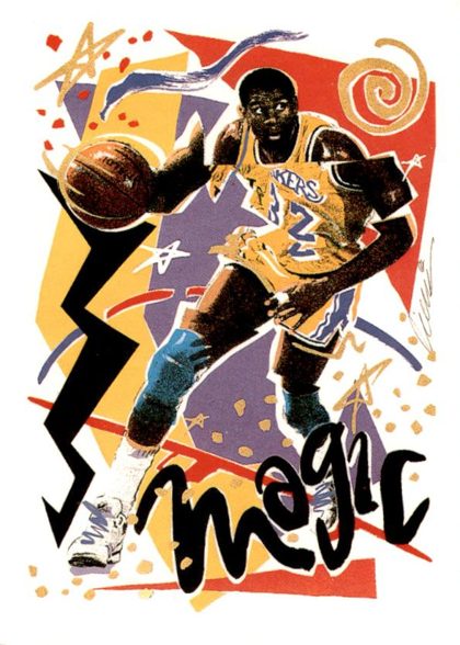 Magic Johnson 1990 NBA Hoops Team Checklist