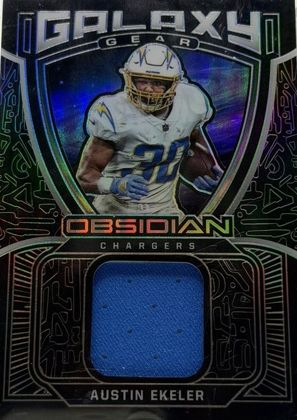 Austin Ekeler 2021 Panini Obsidian Galaxy Gear /100