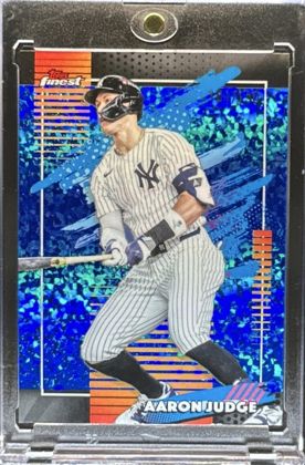 Aaron Judge 2026 Topps Finest Blue Mini Diamond /150