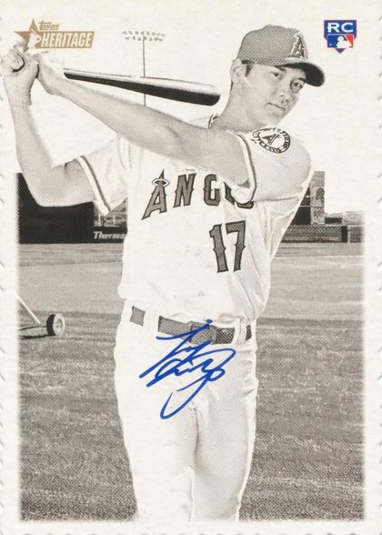 Shohei Ohtani 2018 Topps Heritage 1969 Topps Deckle Edge