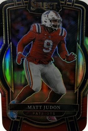 Matt Judon 2022 Panini Select Club Level Black & Red Prizm Die-Cut