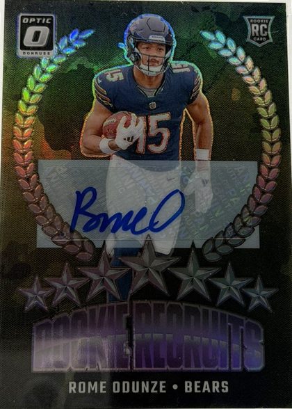 Rome Odunze 2024 Donruss Optic Rookie Recruits Autographs /99