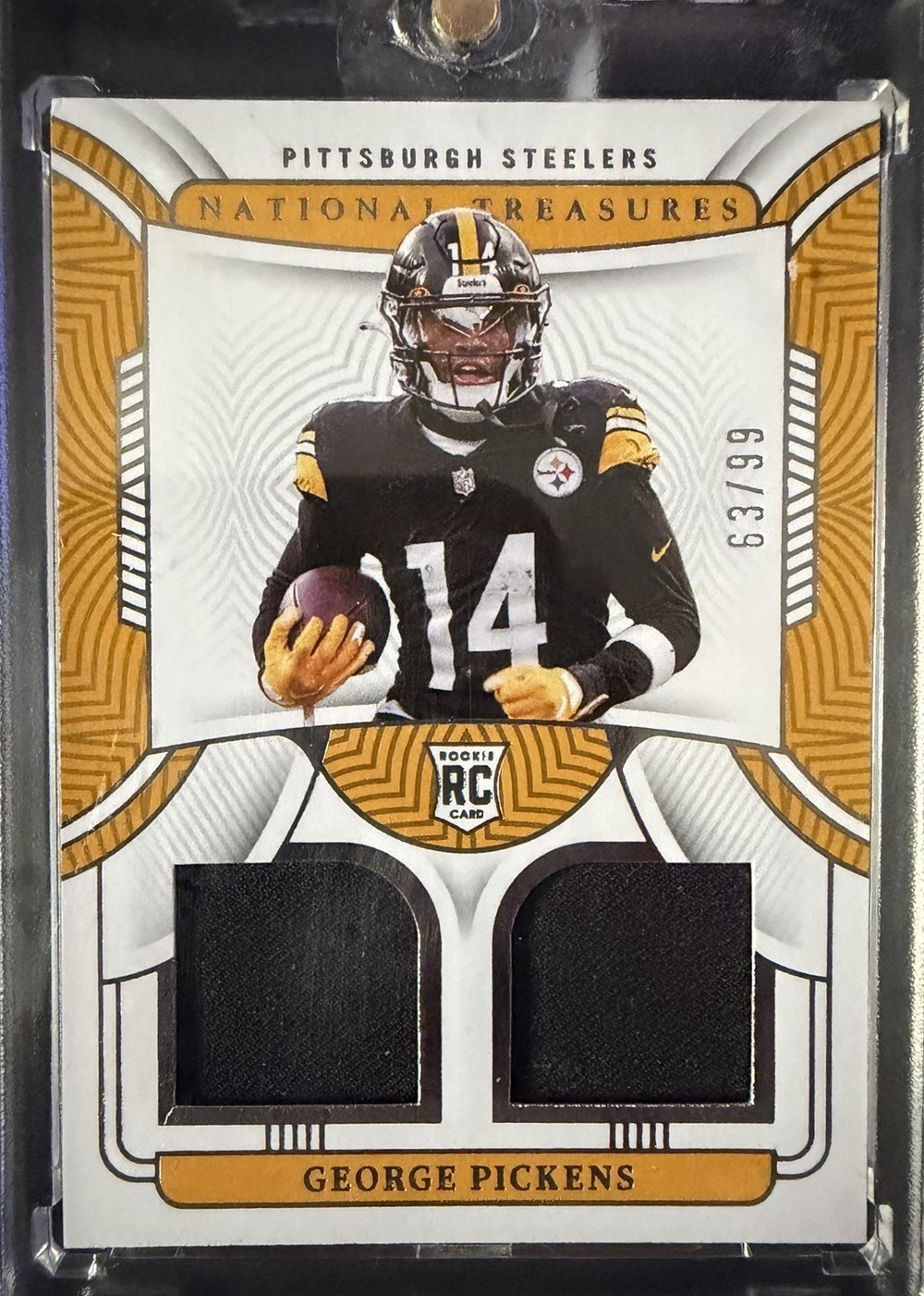 George Pickens 2022 Panini National Treasures front