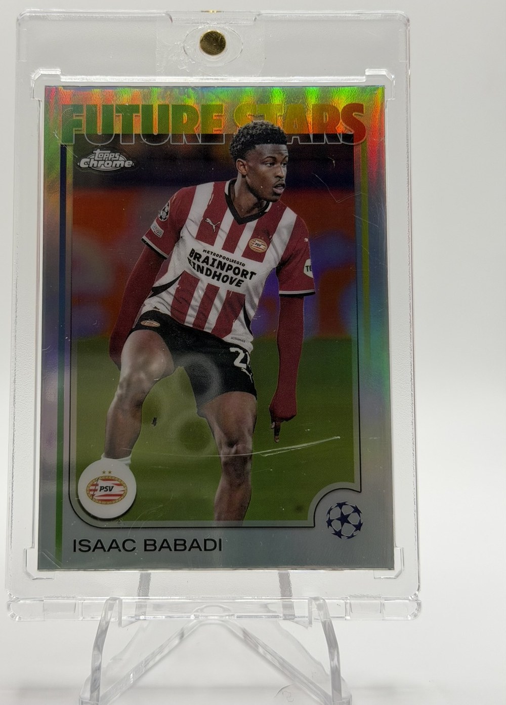 Isaac Babadi 2024 Topps Chrome UEFA Club Competitions Future Stars Refractor