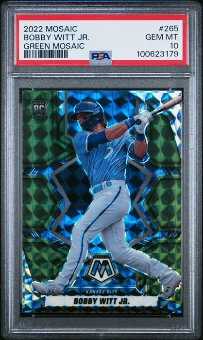 Bobby Witt Jr. 2022 Panini Mosaic Green Mosaic