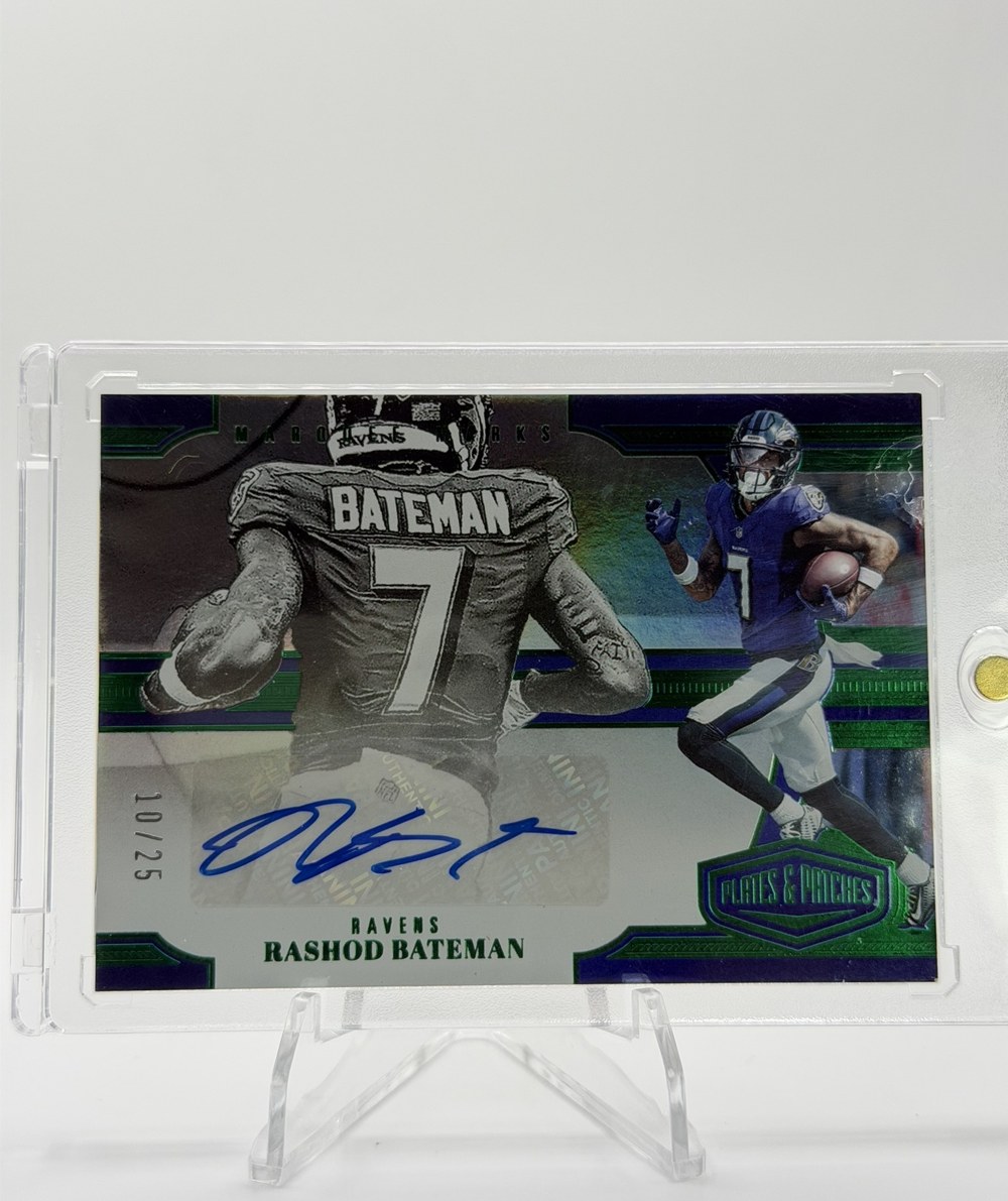 Rashod Bateman 2023 Panini Plates & Patches front