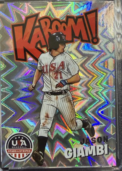 Jason Giambi 2023 Panini USA Baseball Stars & Stripes Kaboom!