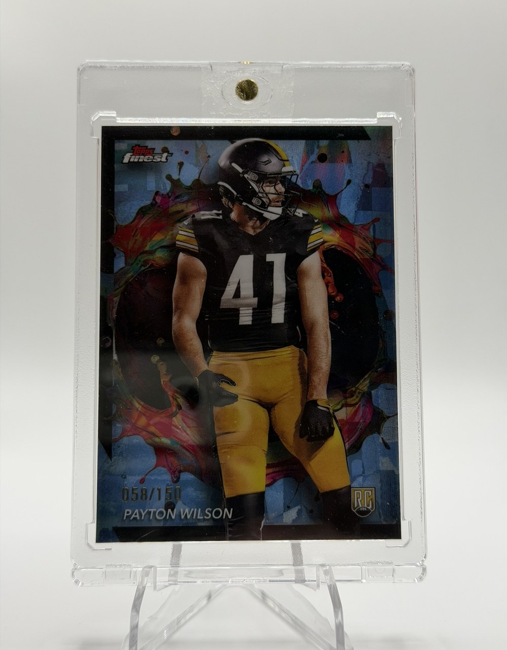 Payton Wilson 2024 Topps Finest Blue Refractor /150