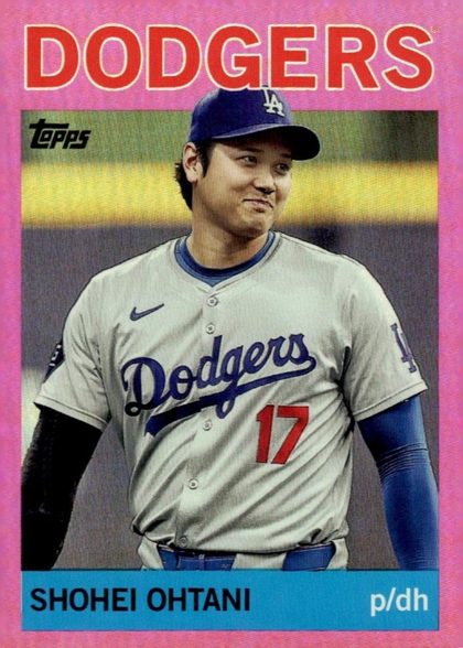 Shohei Ohtani 2025 Topps Archives Pink Foilboard