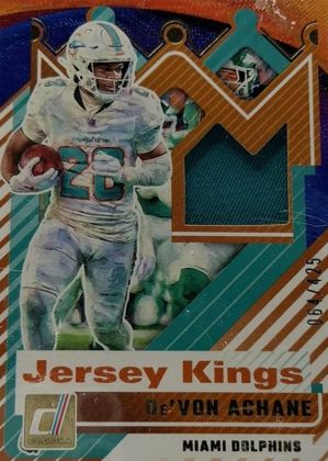 De'Von Achane 2025 Donruss Jersey Kings /425
