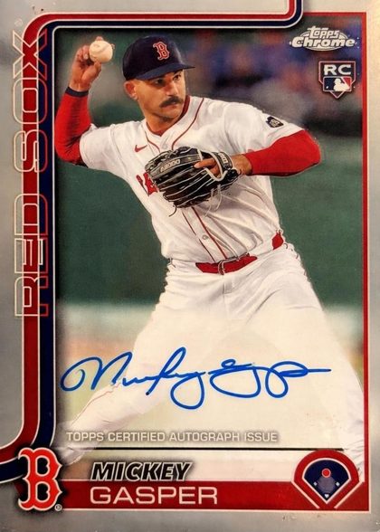 Mickey Gasper 2025 Topps Chrome Rookie Autographs