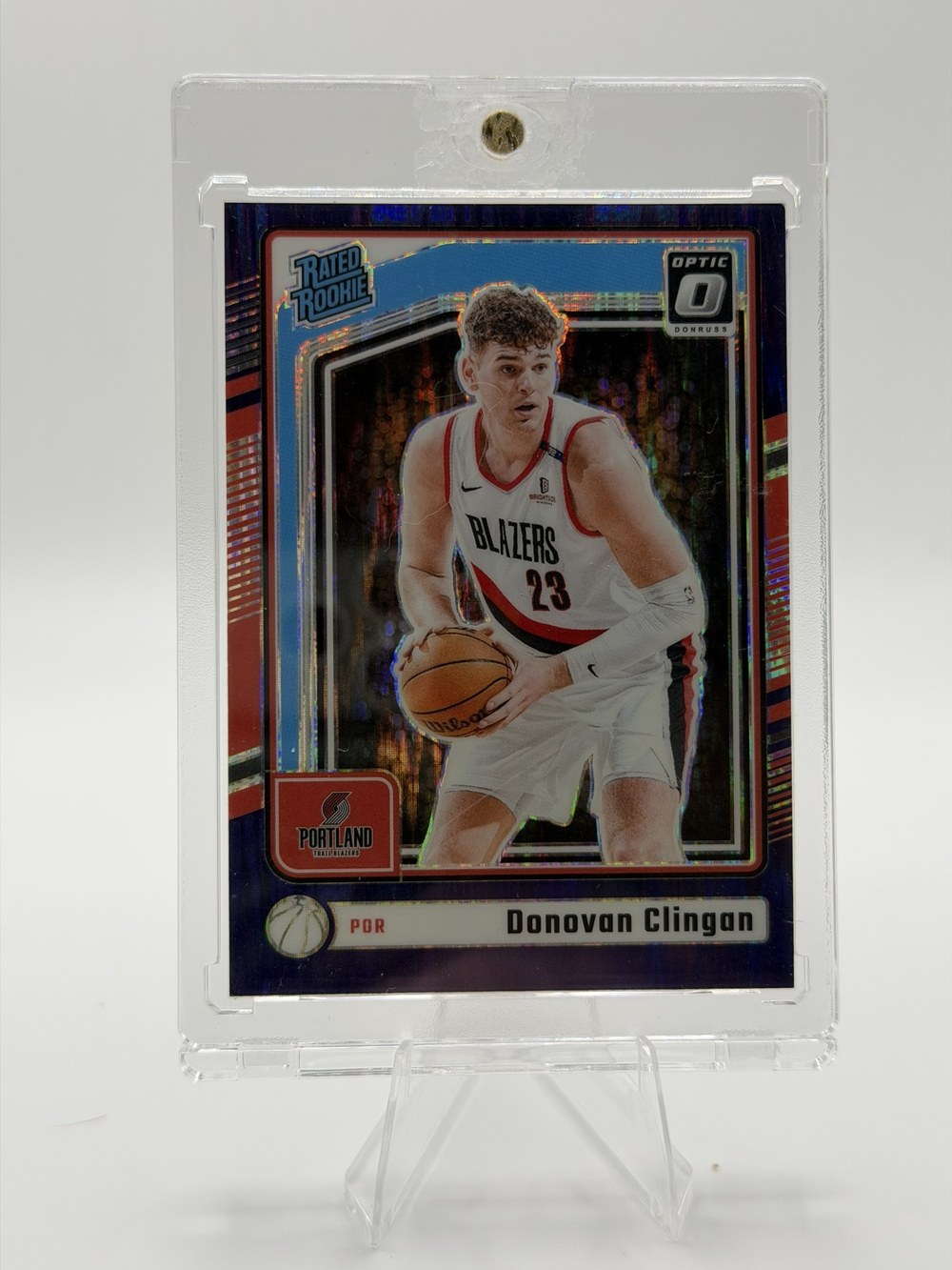 Donovan Clingan 2024 Donruss Optic front