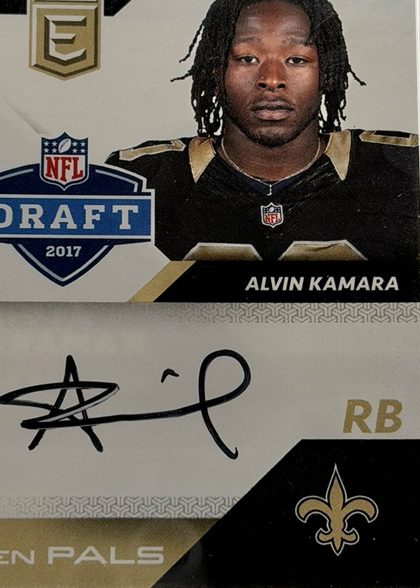 Alvin Kamara 2017 Donruss Elite Pen Pals