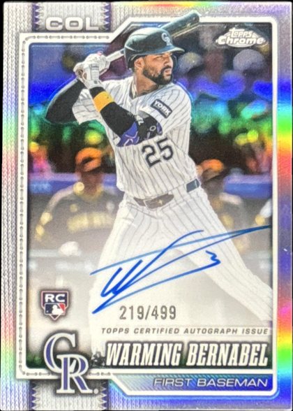 Warming Bernabel 2026 Topps Chrome Rookie Autographs Refractor /499