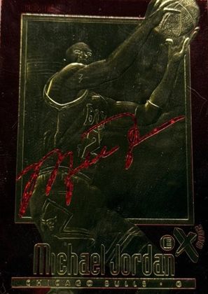 Michael Jordan 1997 SkyBox E-X2000 23KT Gold Card