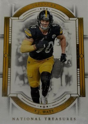 T.J. Watt 2023 Panini National Treasures Gold /35
