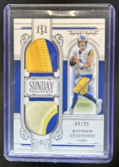 Matthew Stafford 2025 Panini National Treasures Sunday Treasures /99