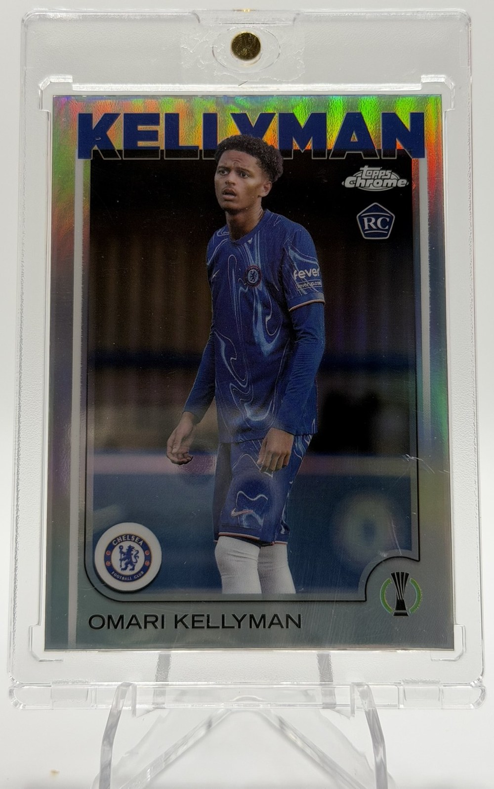 Omari Kellyman 2024 Topps Chrome UEFA Club Competitions front