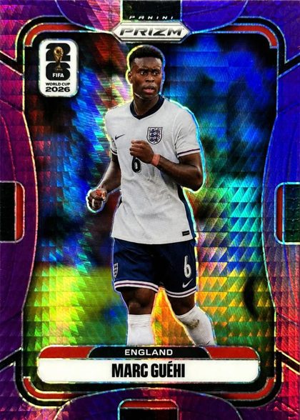 Marc Guehi 2026 Panini Prizm World Cup Purple Hyper Prizm /299