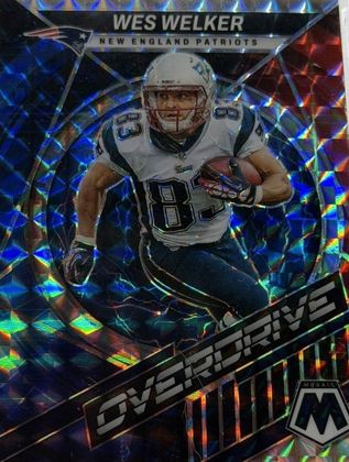 Wes Welker 2022 Panini Mosaic Overdrive Mosaic Prizm
