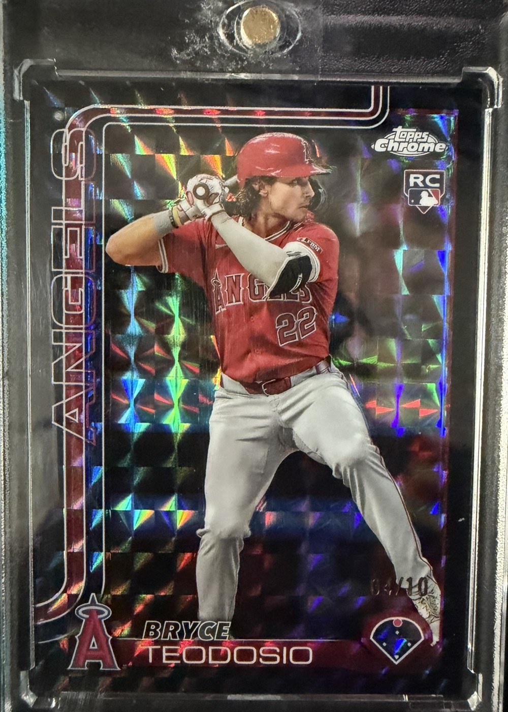 Bryce Teodosio 2025 Topps Chrome Black Geometric Refractor /10