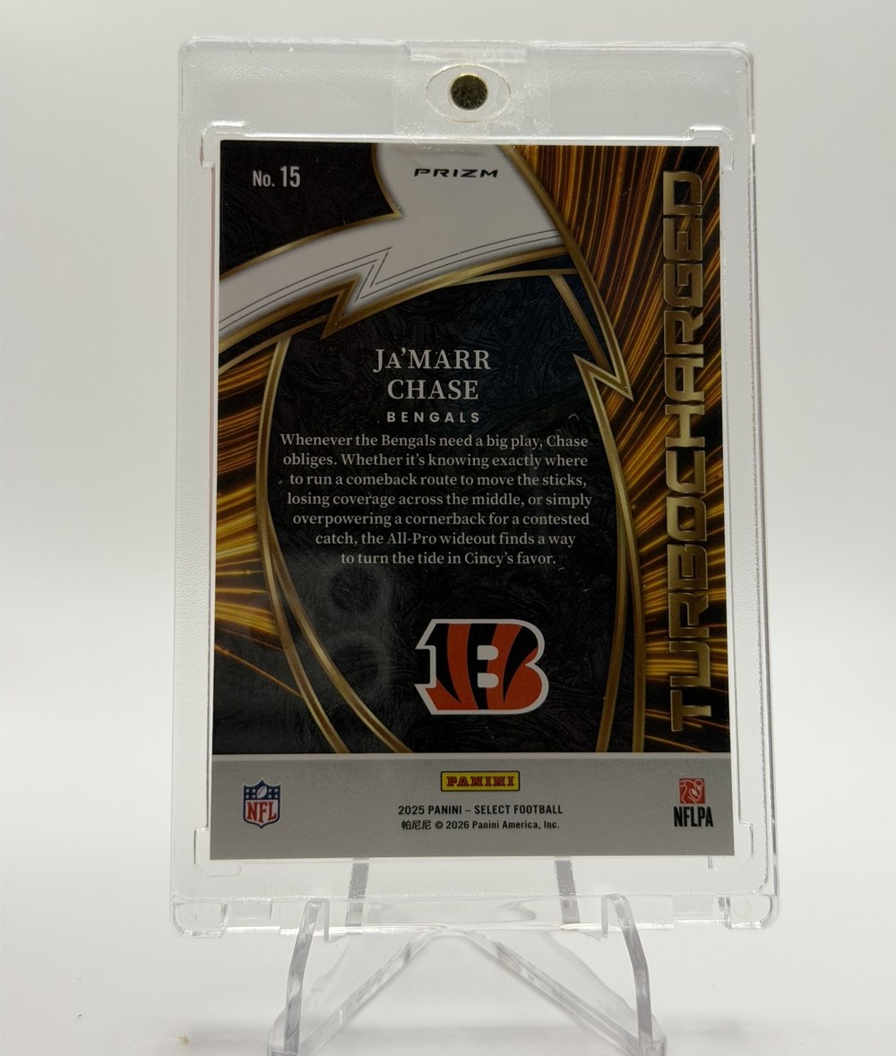 Ja'Marr Chase 2025 Panini Select back