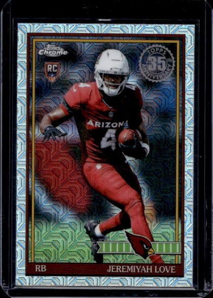 Jeremiyah Love 2026 Topps 1991 Topps Rookies Chrome Silver Pack Mojo Refractor