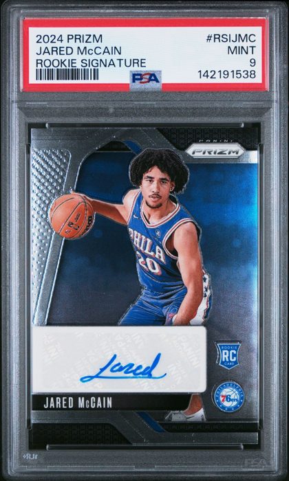 Jared McCain 2024 Panini Prizm Rookie Signatures