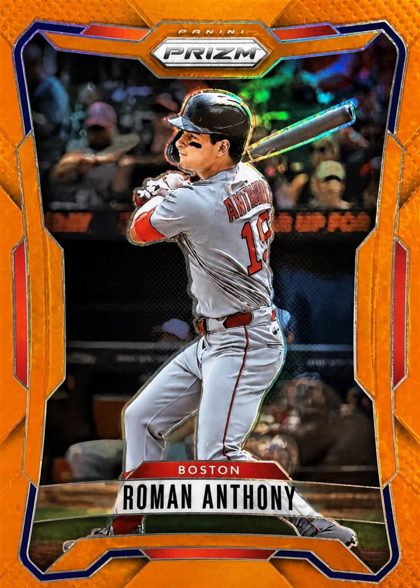 Roman Anthony 2026 Panini Prizm Orange Prizm /249