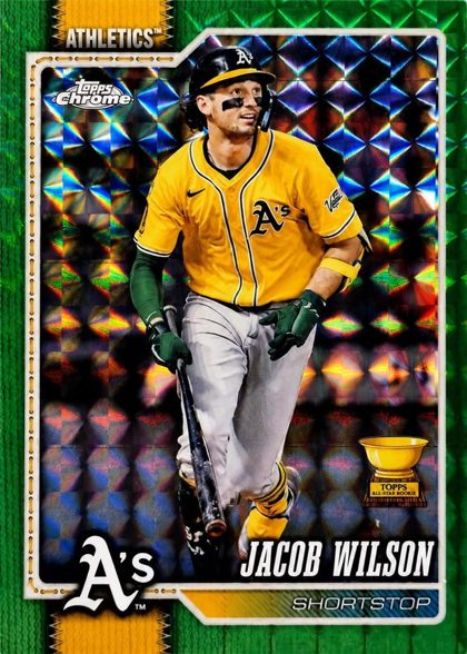 Jacob Wilson 2026 Topps Chrome Green Geometric Refractor /99