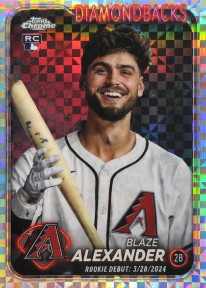 Blaze Alexander 2024 Topps Chrome Update X-Fractor
