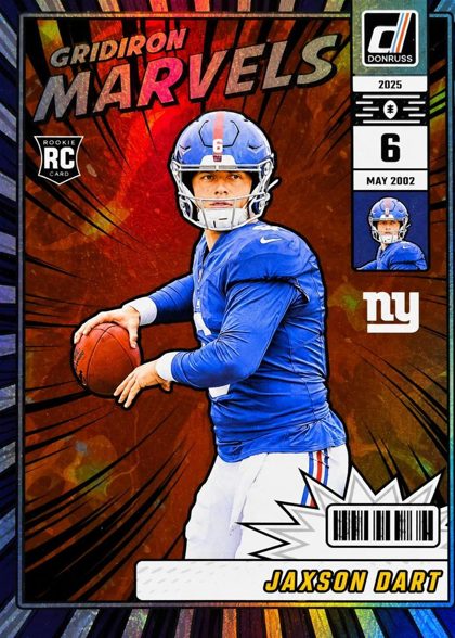 Jaxson Dart 2025 Panini Donruss Gridiron Marvels