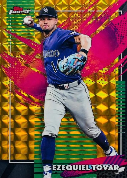 Ezequiel Tovar 2026 Topps Finest Gold Geometric Refractor /50