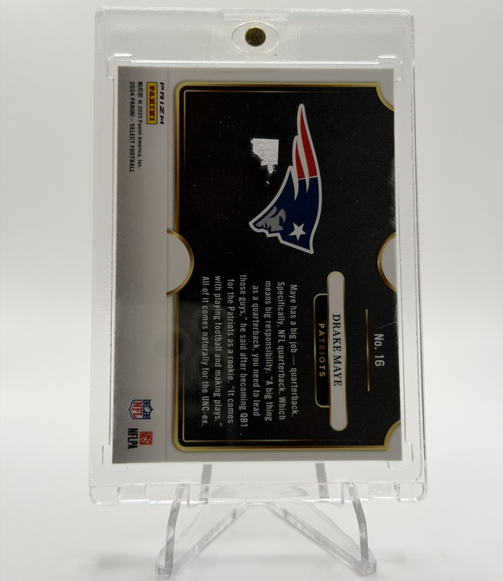 Drake Maye 2024 Panini Select back