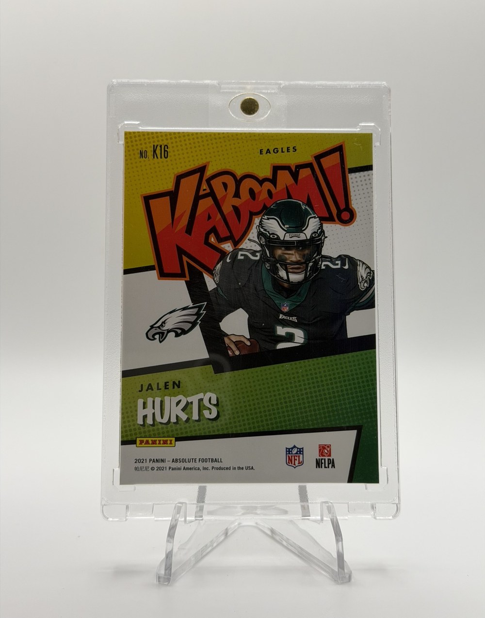 Jalen Hurts 2021 Panini Absolute back