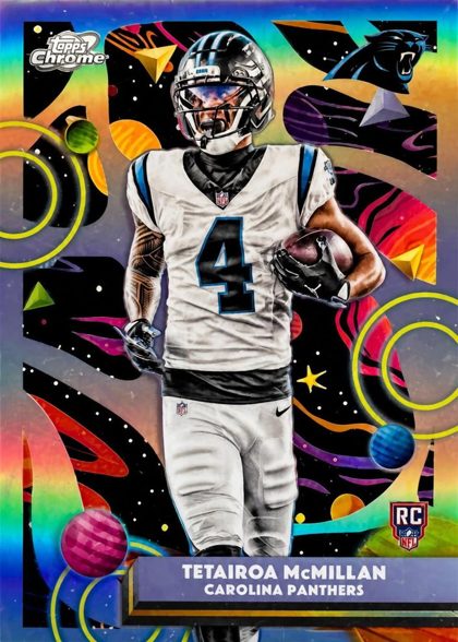 Tetairoa McMillan 2025 Topps Cosmic Chrome Refractor