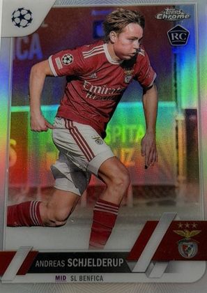 Andreas Schjelderup 2022 Topps Chrome UEFA Club Competitions Refractor