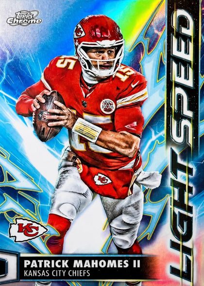Patrick Mahomes II 2025 Topps Cosmic Chrome Light Speed