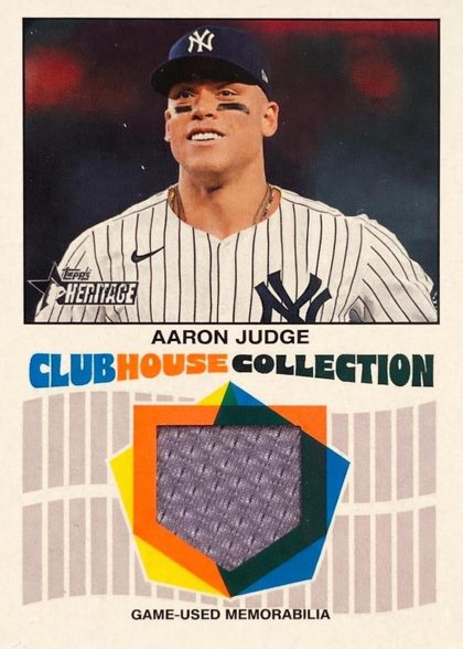 Aaron Judge 2026 Topps Heritage Clubhouse Collection Relics
