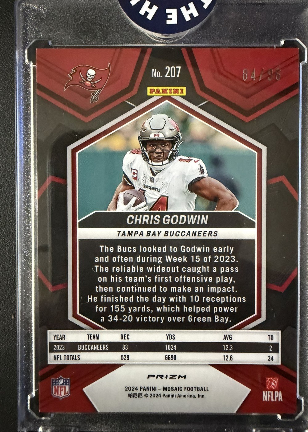 Chris Godwin 2024 Panini Mosaic back