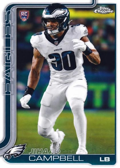 Jihaad Campbell 2025 Topps Chrome Refractor