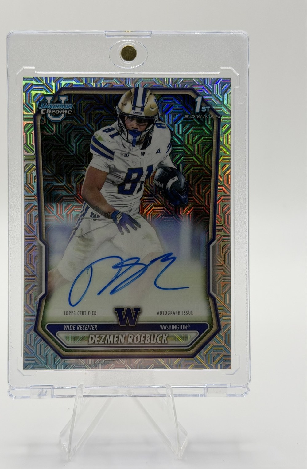 Dezmen Roebuck 2026 Bowman Chrome University front