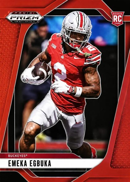 Emeka Egbuka 2025 Panini Prizm Draft Picks Red Prizm /399