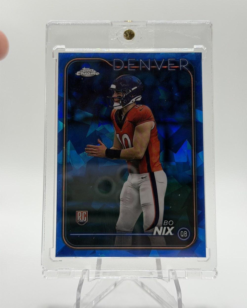 Bo Nix 2024 Topps Chrome front